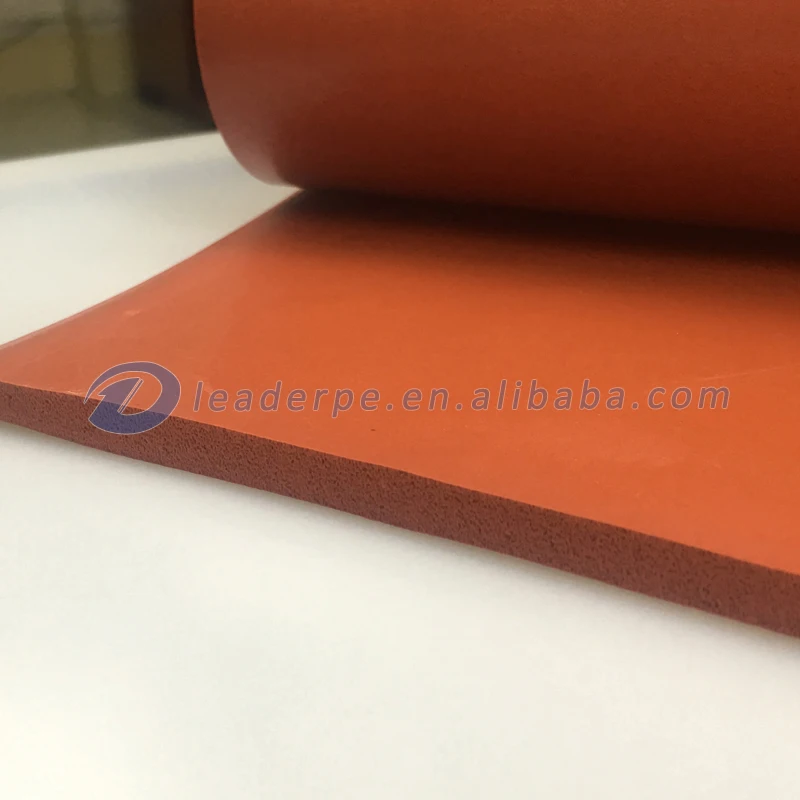 
Heat Insulation Colorful Red Silicone Rubber foam for heater machine 