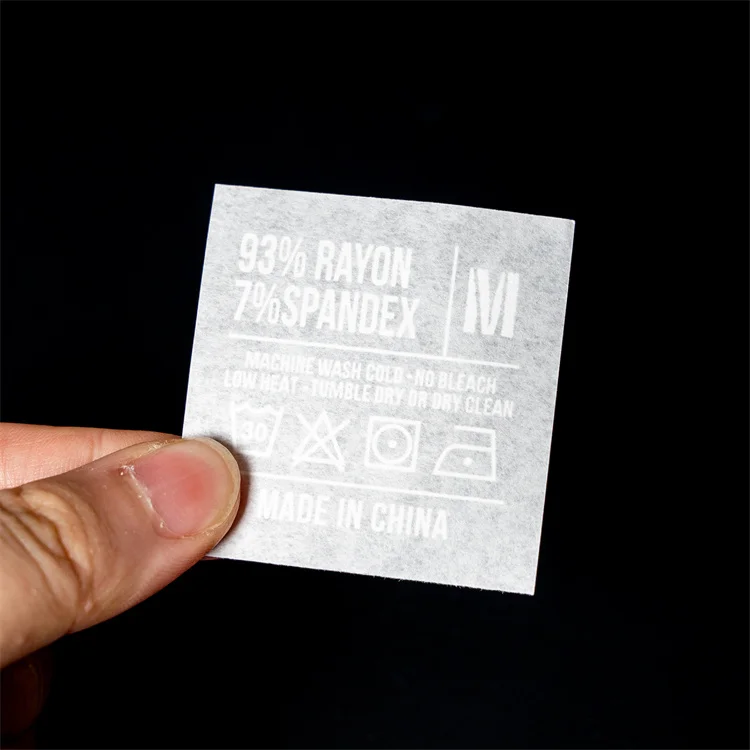 Clear Film Heat Press Clothes Iron On Logo Label Sticker For T Shirt Garment Transfer Label Stickers Clothing