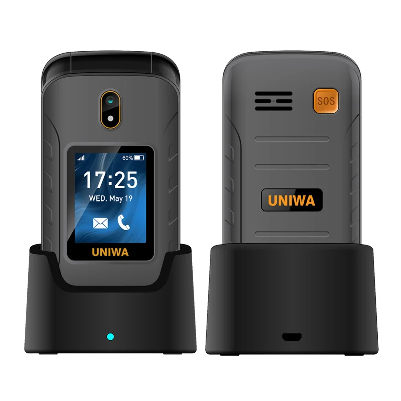 Разблокированный телефон-раскладушка UNIWA V909T, экран 2,8 дюйма, 4G LTE, с клавиатурой, сотовый телефон, сотовые телефоны