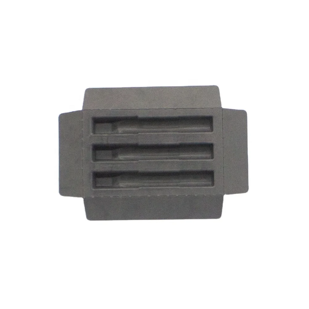 Most Popular Paper Insert Packaging Customized Mold and Design for Skin Care Product and Essential Oil Bagasse Pulp Tray