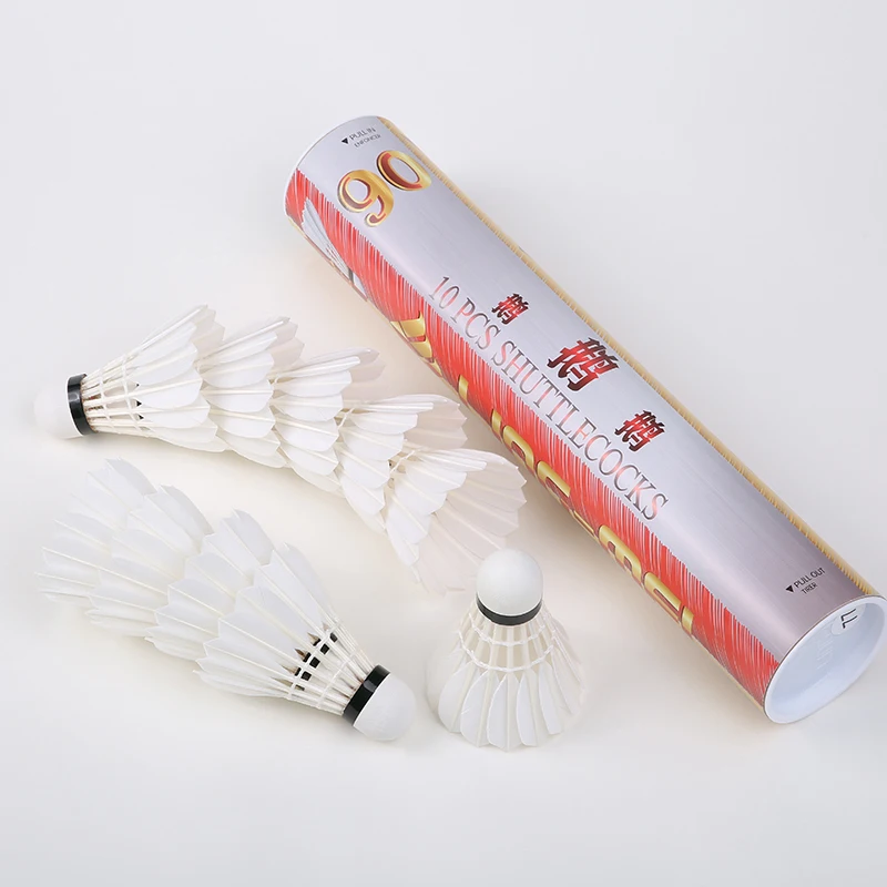 LING-MEI 90 Shuttlecock All-Round Class 1 Goose Feather With Natural Cork For International Tournament
