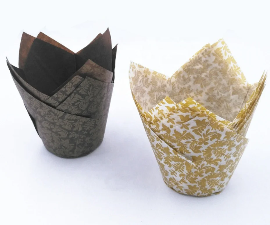 Square Lattice Baking Paper Cup for Cupcake Muffin Liners Muffin Baking Paper