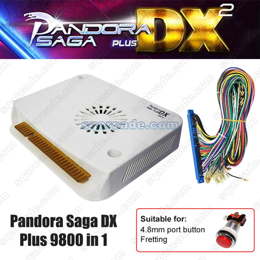 Pandoras Saga Plus DX Arcade Jamma Board, 9800 in 1, CGA, VGA, HD-MI Compatible, 3P, 4P, High score Record, 3D Tekken