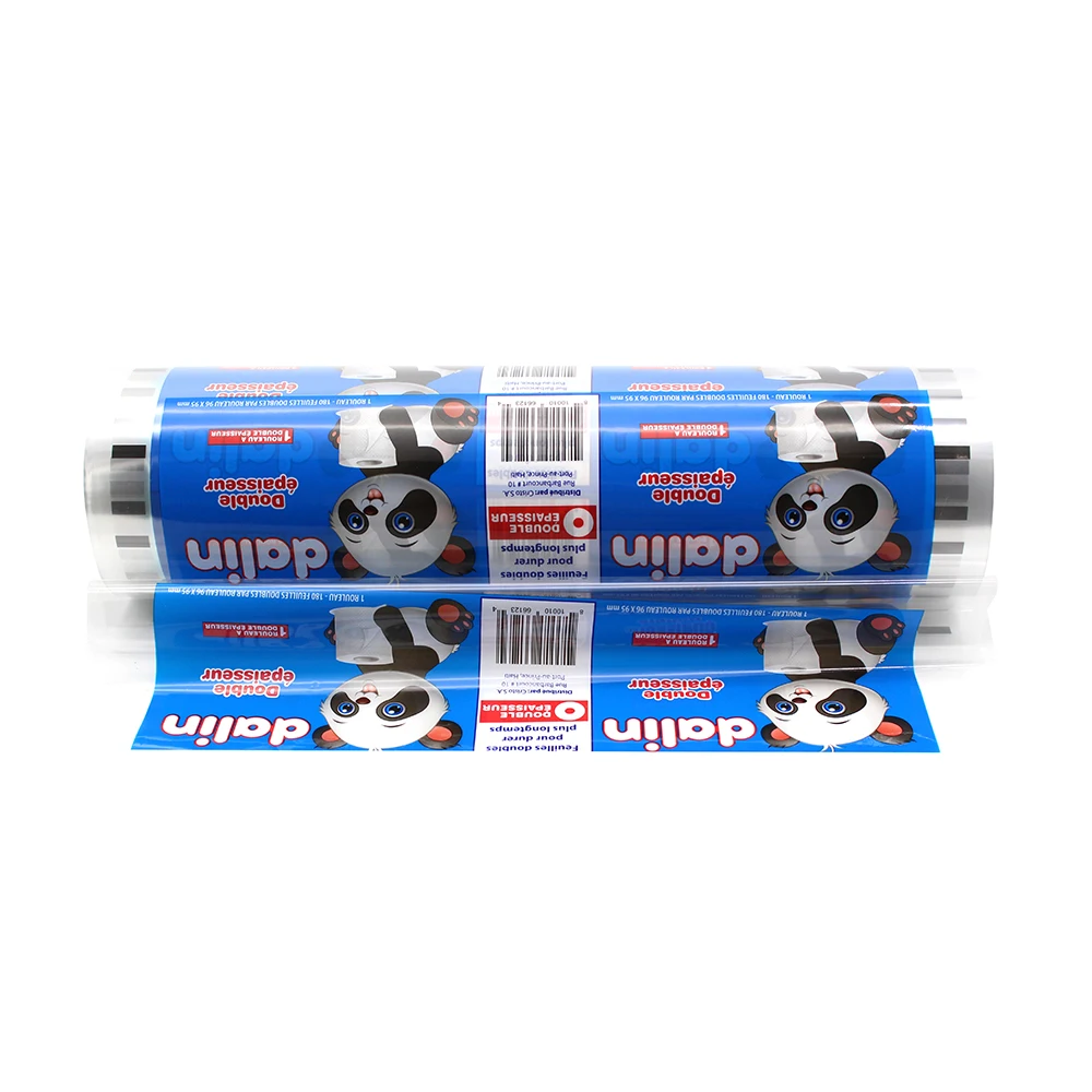 Packaging Film Roll For Toilet paper /Plastic roll film packing for Tissue