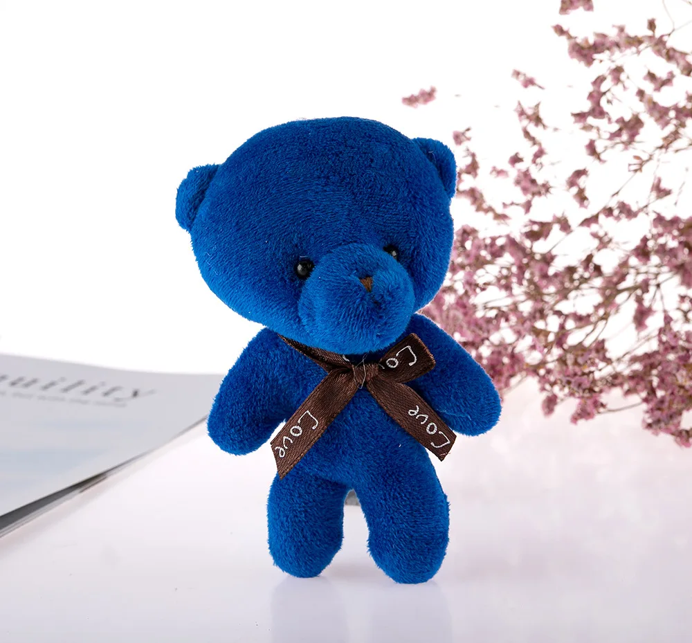 Cheap new mini stuffed plush keychain teddy bear toy custom soft doll stock