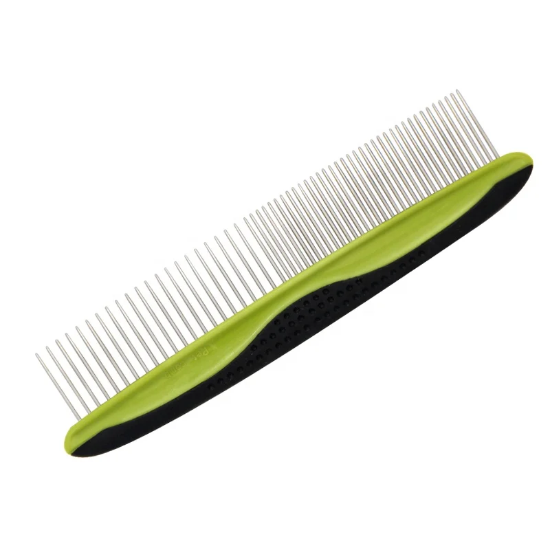 Factory Wholesale Multifunction Two Density Teeth Dog Metal Needle Hair Comb Cat Pet Grooming Comb