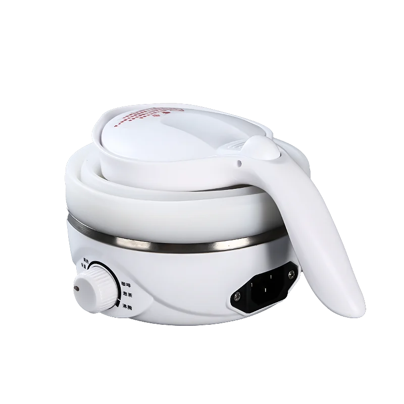 High quality small folding portable silicone kettle electric silicone for travel travelling kettle
