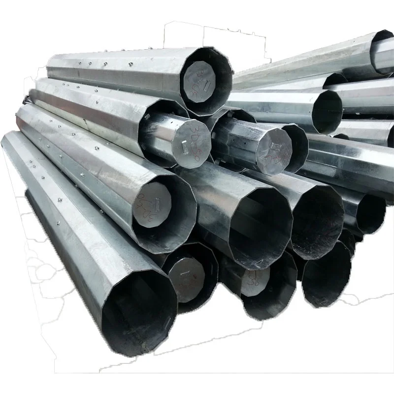 33KV- 220KV Transmission Line Steel Pole , lattice steel electric poles