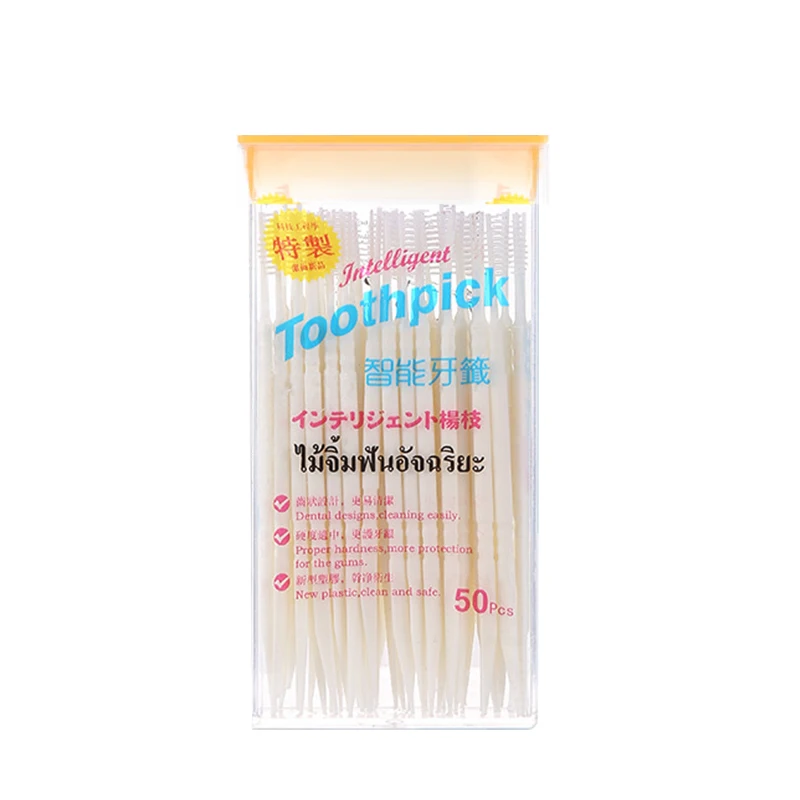 Low Price Sterile Floss Dental Interdental Brush Mint Toothpick Plastic Wholesale Manufacturer Print Accessories OEM Customized