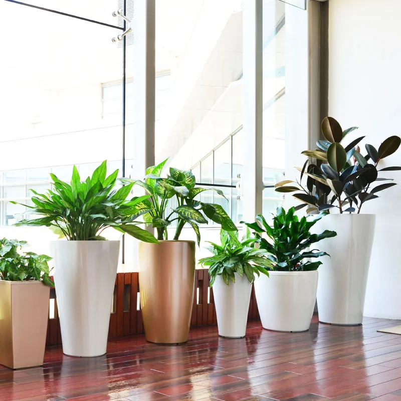 2021 self watering plastic garden pots large flower pots for large plant