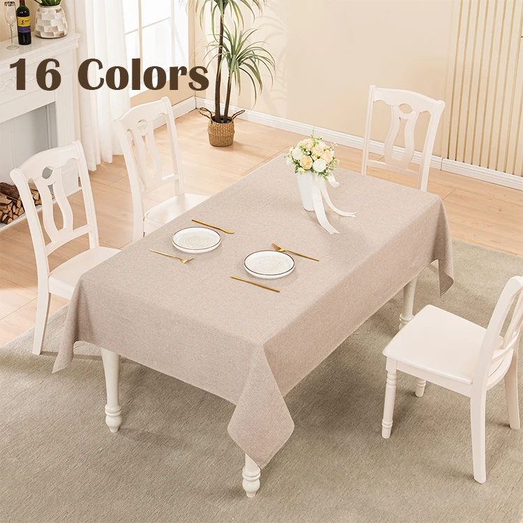 Nappe De Table Rectangulaire 6 Couvert Stain Resistant Tablecloths Linen Rectangle Rectangular Table Cloth Linen