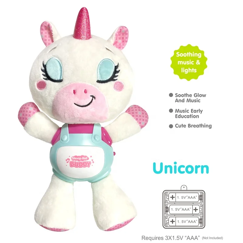 Samtoycn Wholesale Custom Baby Soft Soothing Anime Doll Plushie Toys Stuffed Animal Toy Musical Electronic Plush Toys