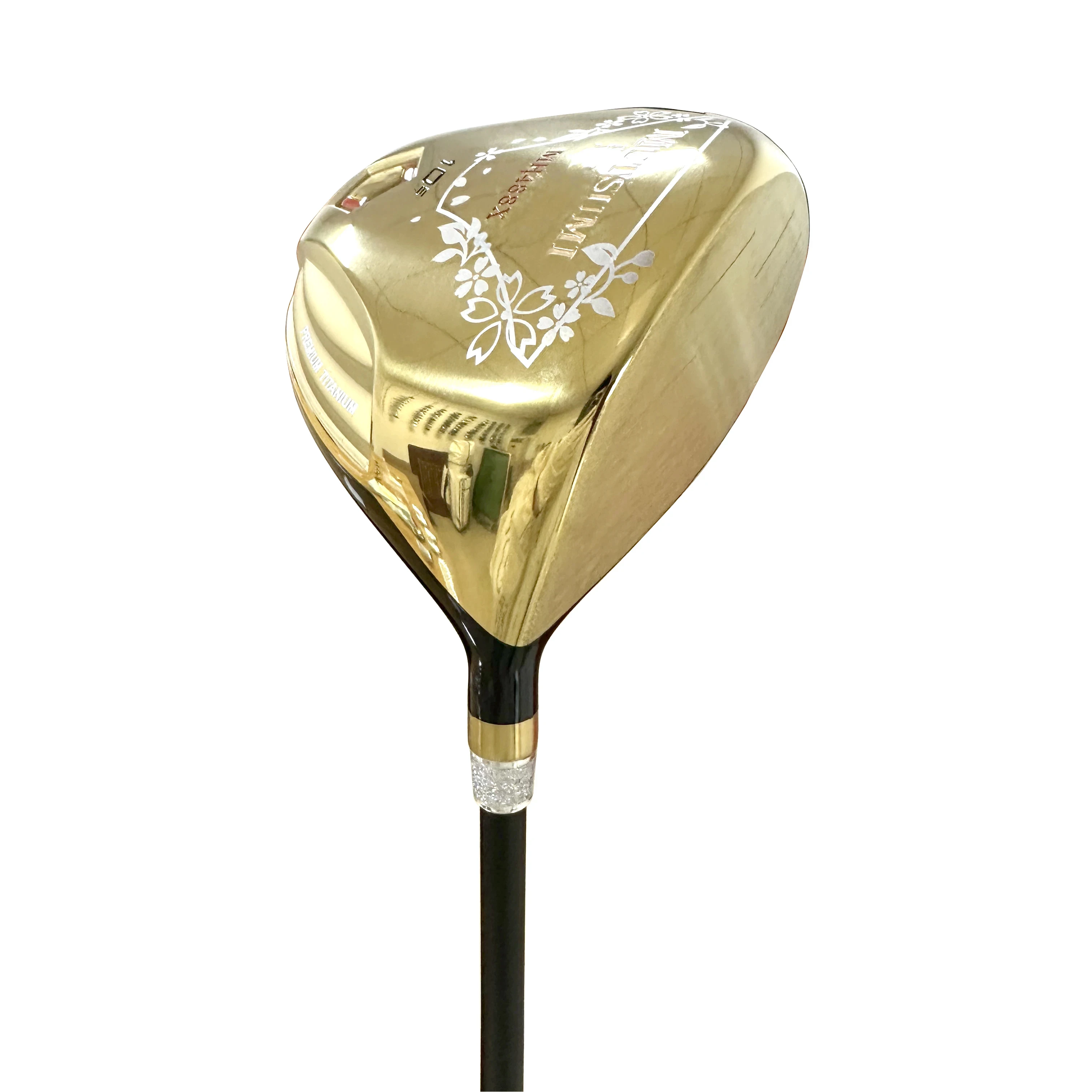 2023 New Design Custom Golf Clubs PVD Plating Gold Titanium Alloy Material Forged Mens Golf Driver Head