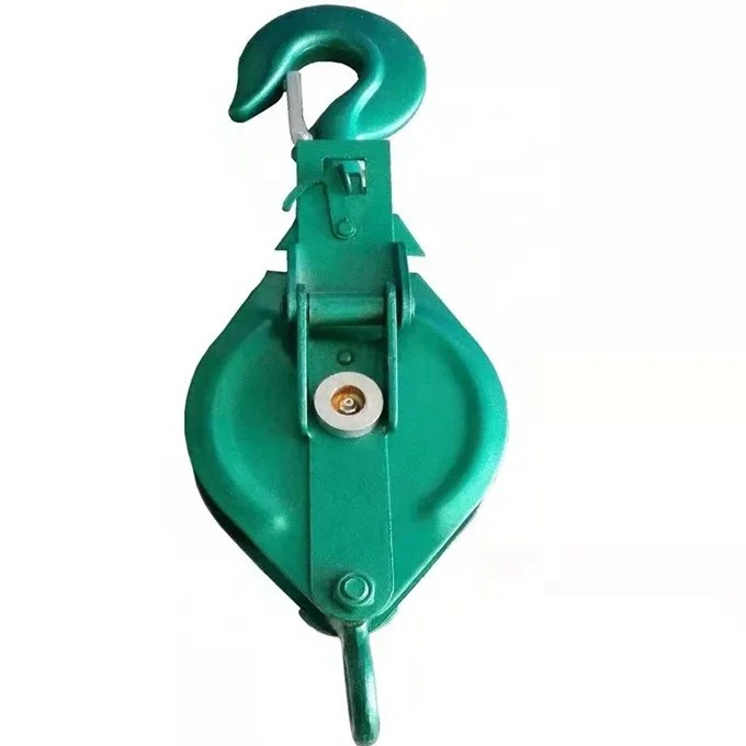 Сверхмощный одинарный шкив открытого типа с крюком типа 1 тонна 2 тонны