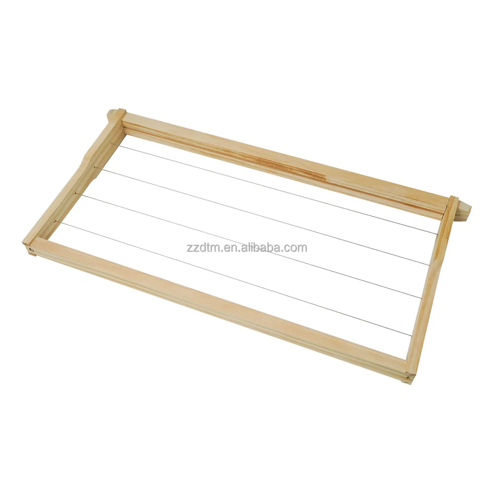 Wholesale-Beehive-Frame Bee Hive Langstroth Frame Beehive Frame Assembled With Wire