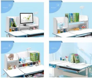 Children Bedroom Furniture Height Adjustable Kids Study Desk and Chair for Kids Study