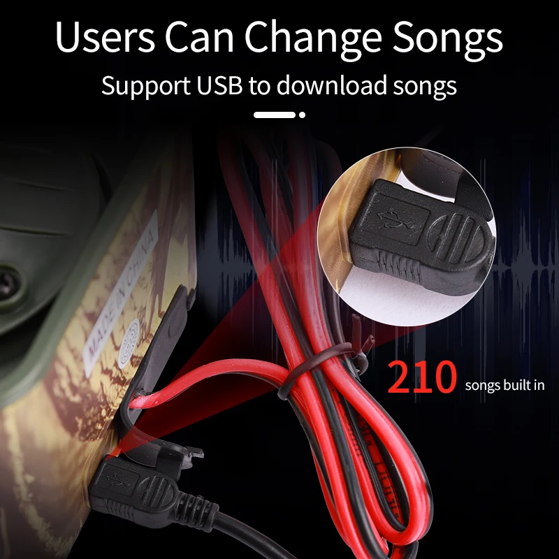 Waterproof Has PasSword And 210 Songs Hunting Electronic Bird Sound Duck Caller Machine  For Bird
