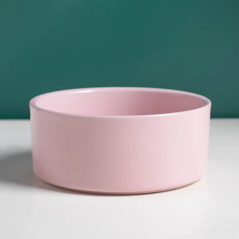 Modern Design Custom Pet Ceramic Bowl Easy Clean Dog Cat Feeder Small Kitchen Outdoor Home Furniture Made Silicone Plastic