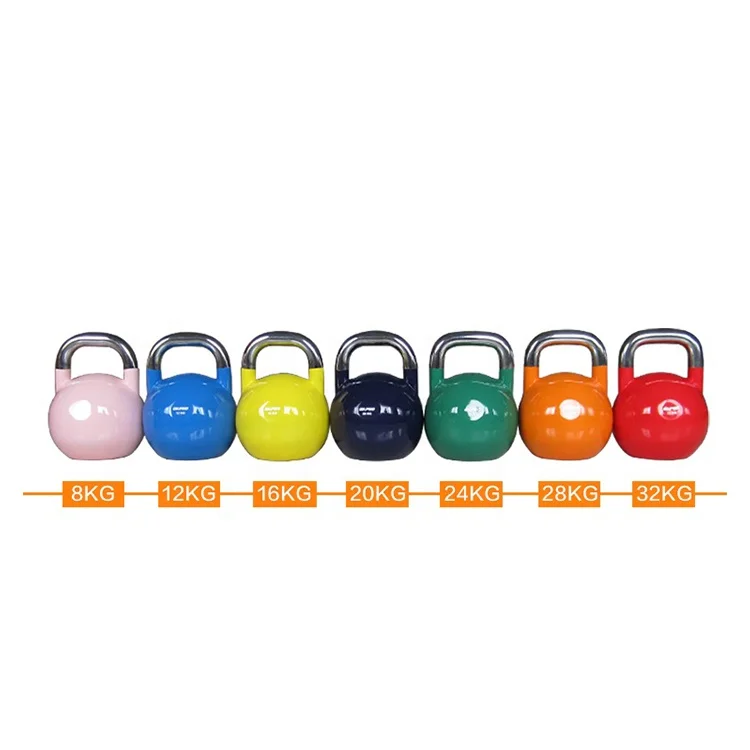 Wholesale High Quality Colored Weight Gym Equipments Steel Competition Kettlebells
