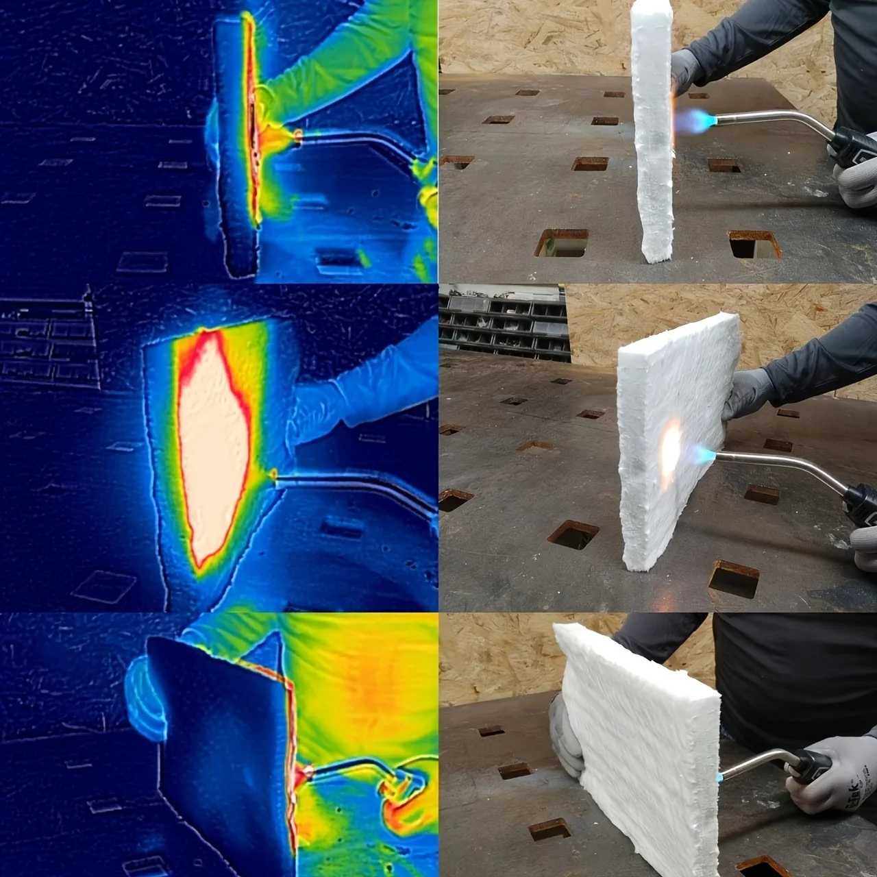 Fireproof Ceramic Fiber Blanket Fabric High-Temperature Resistant Insulation For Ovens, Kilns, Forges & Fireplaces