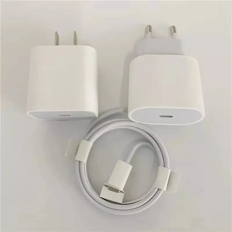 For iPhone 14 Original Adapter PD 20W Charger USB-C Fast Charger EU US Plug USBC Type C Wall Charger Cable For iPhone 14 13 12