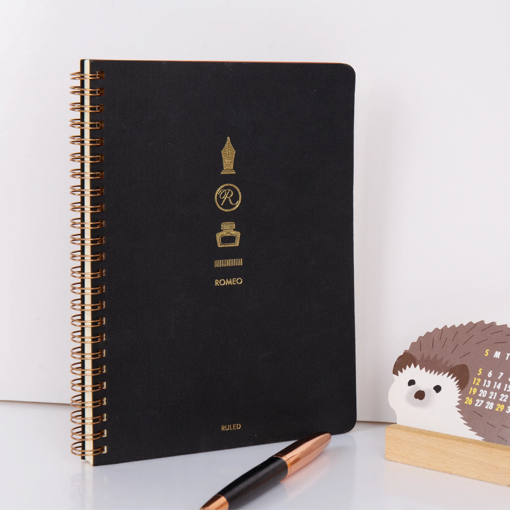 Customized business notebooks a5 notebook Paper Notebooks diary customized Black Planner Premium feel