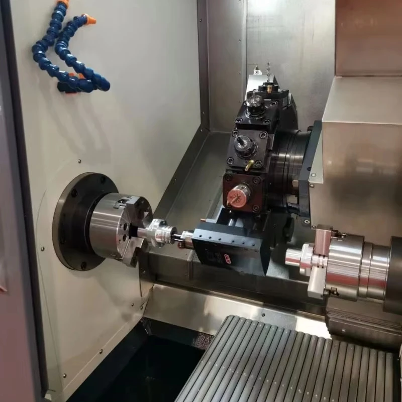 The newest style bench Cnc Turning Metal Lathe Precision With 12 Months Warranty Turret