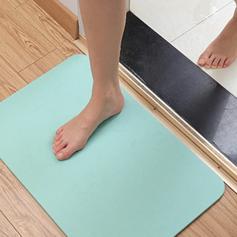 Anti-Slip and Safe, Faster Water Drying Diatomite Bath Mat