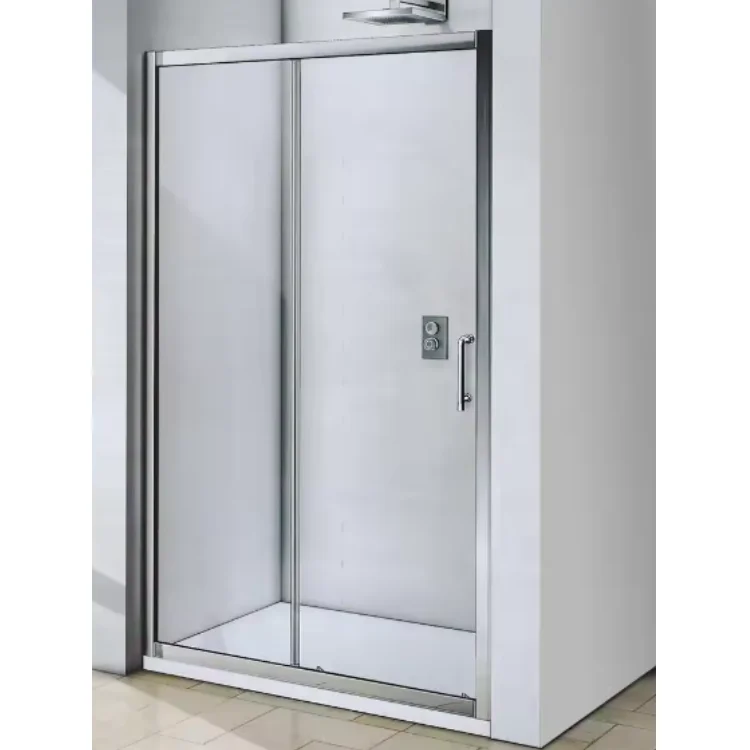 Best Price Customized Hotel Room Aluminum Frame Tempered Glass 1 Sliding Shower Door Normal Design Glass Room Door