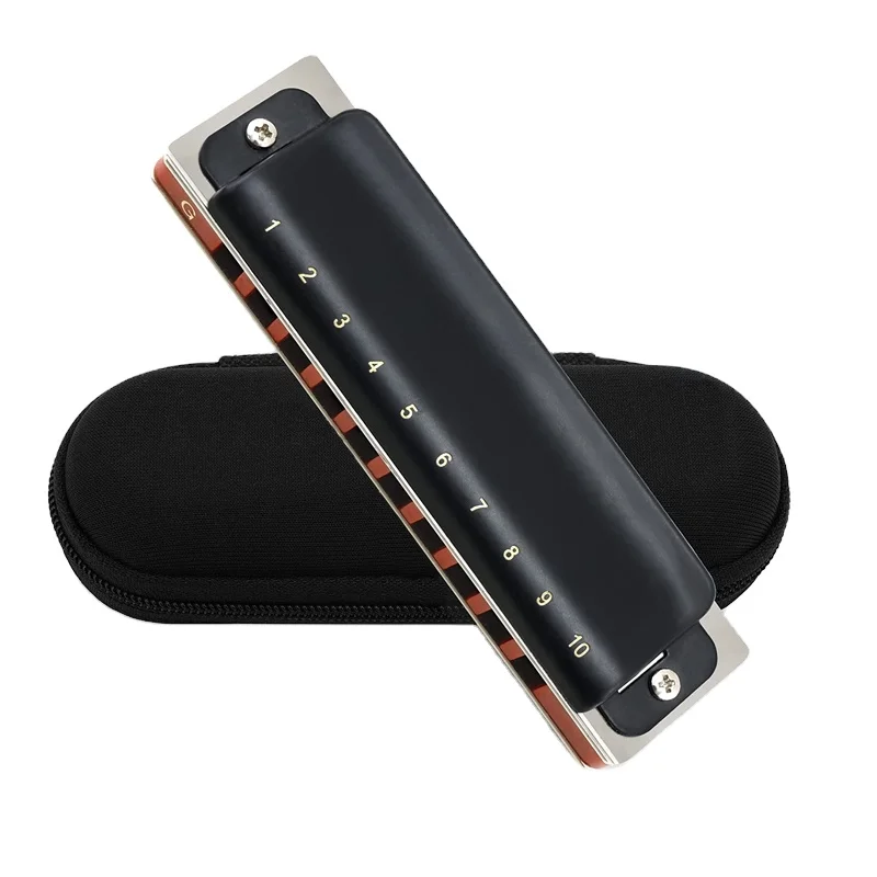 Custom Hard Zipper Harmonica Case 24 holes Musical Instrument EVA storage Case Protective Harmonica Mouth Organ Bag