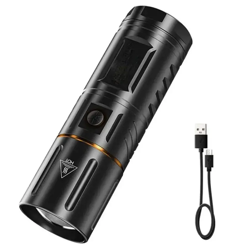 T40 Powerful Flashlight Rechargeable Far Shooting Outdoor Long Life High Power LED Lights