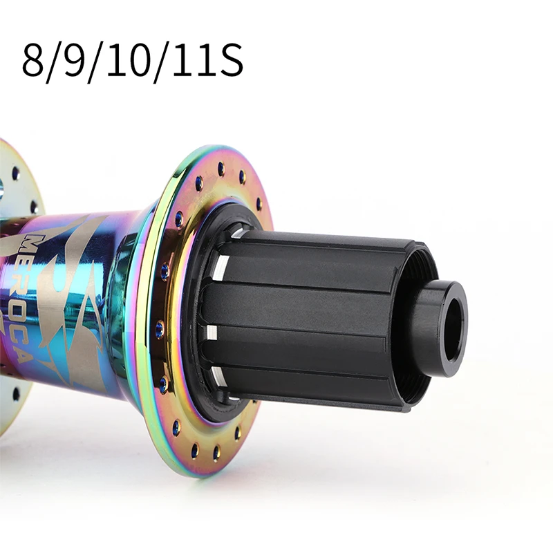 MEROCA Mtb Mountain Bike Hub 32 Holes 5 Bearing Thru Axle/Quick Release Six Pawls Disc Brake K7 Cube for 8/9/10/11 Speed