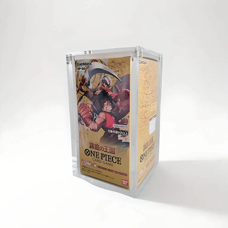 Custom Wholesale  Premium Acrylic Display Protector Case One Piece Japanese Booster Box For OP-03 Pillars Of Strength