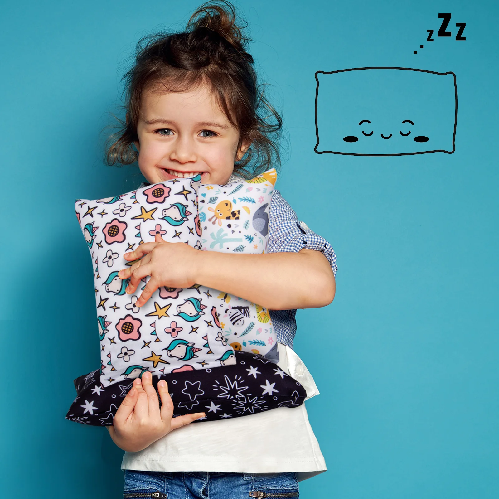 Mini size pillow for kids accompanying comfort pillow for cervical spine comfort baby bedding