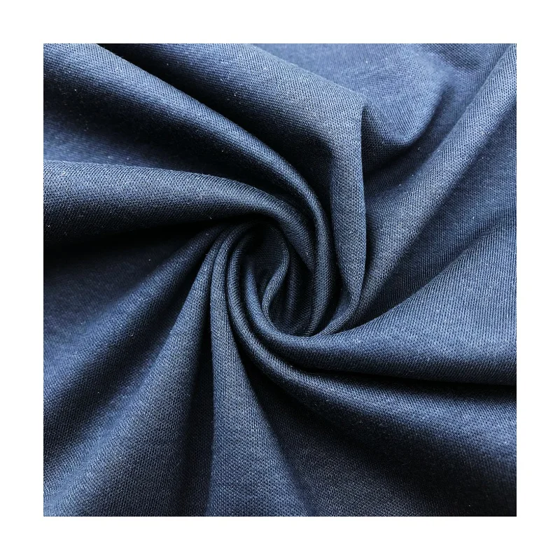 Hot-selling breathable and soft  220gsm 40S/1 100%cotton mercerized interlock double faced warp knitted fabric for T-shirt dress