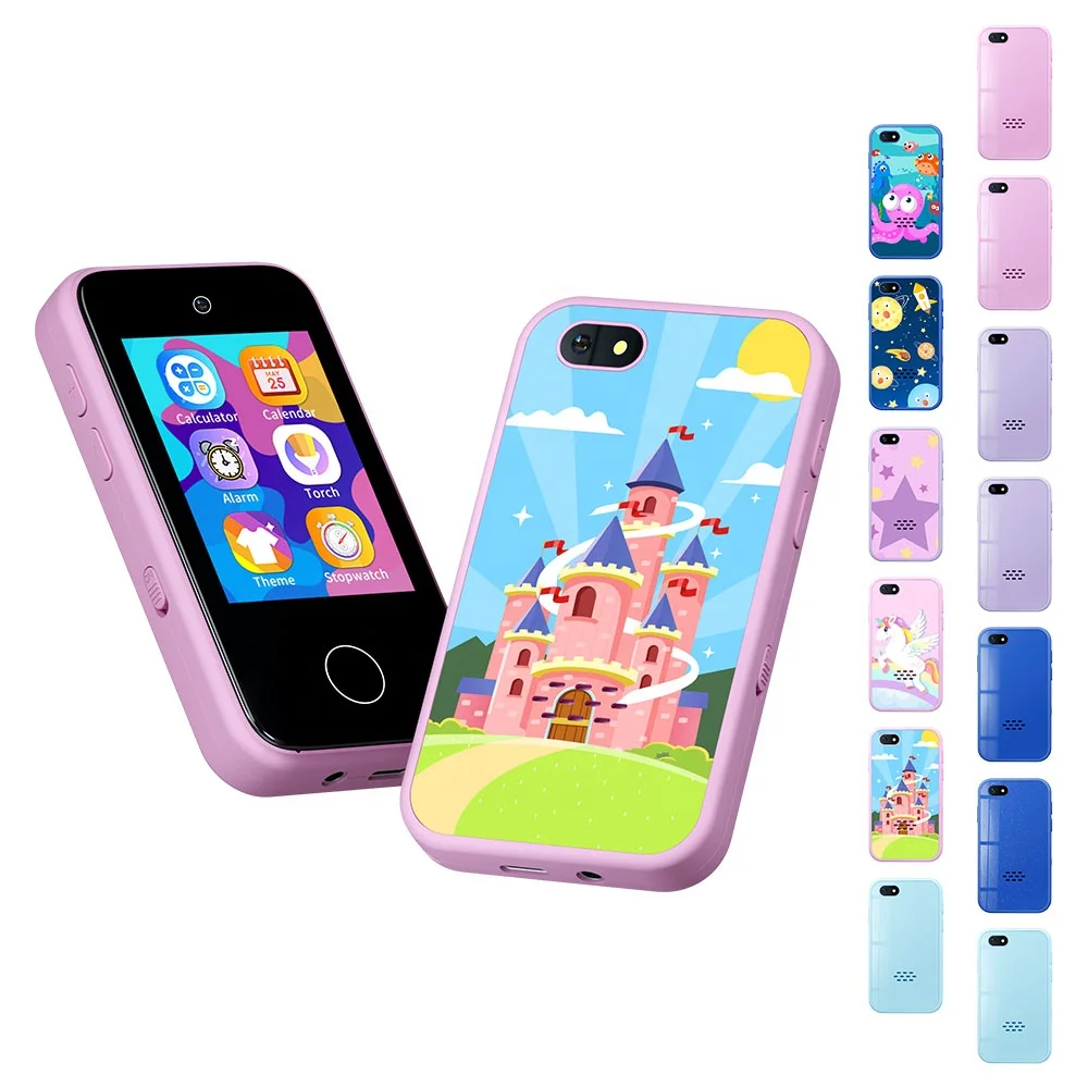 YMX PH05U With PVC Back Sticker Electronic Electron Electronics Toys Smart Phone Indoor Smartphone for Kids Child Children Baby