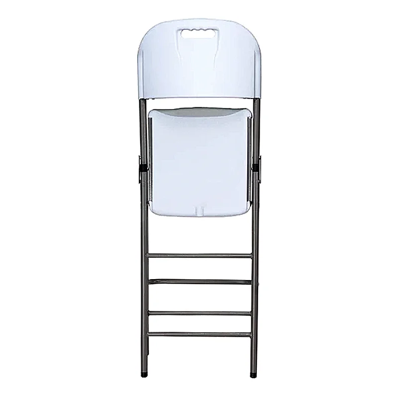 Garden outdoor Folding chair height 120 match set with Half Plastic fold Table Camping barbecue banquet event powder steel frame