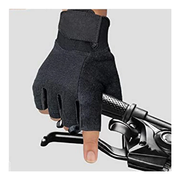 Mountain Bike Half Finger Biking Cycling Fitness Absorbing Breathable Cycle Racing Gloves