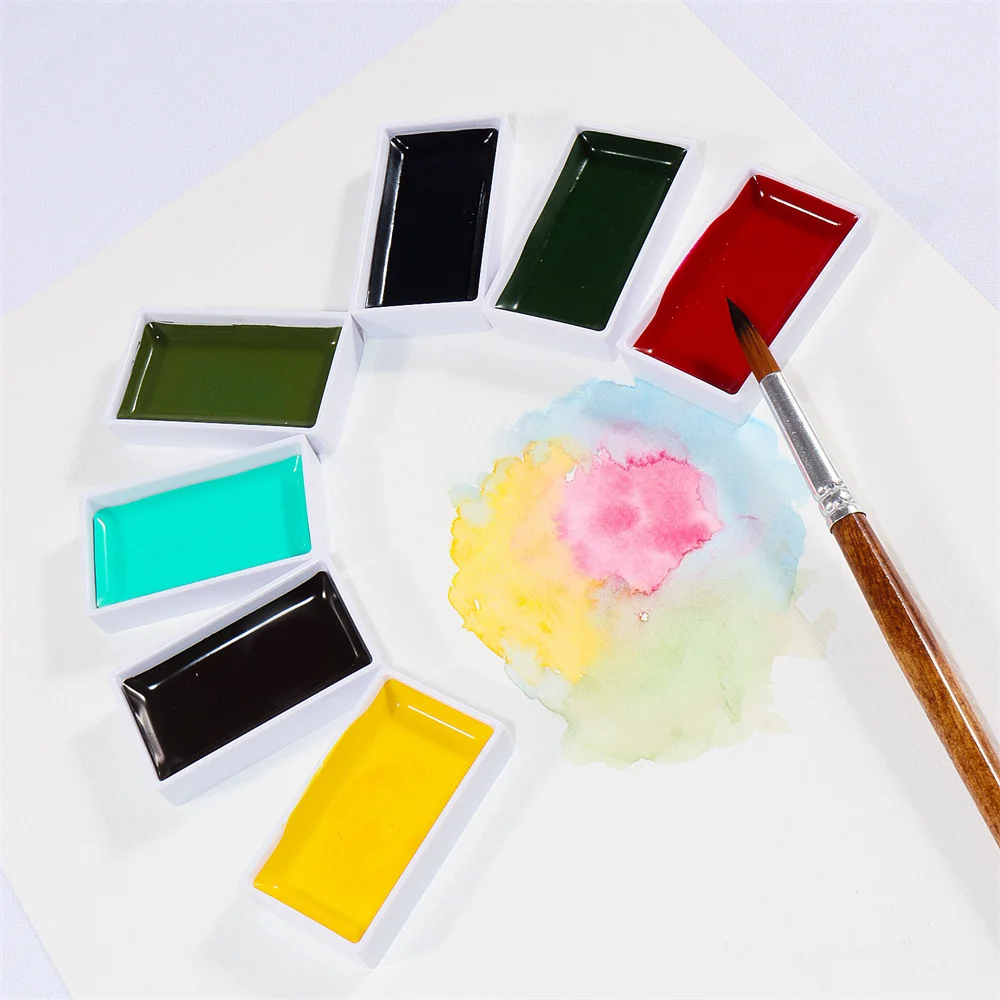 24color premium watercolor paint sets  professional  artist diy watercolour 24 paint set