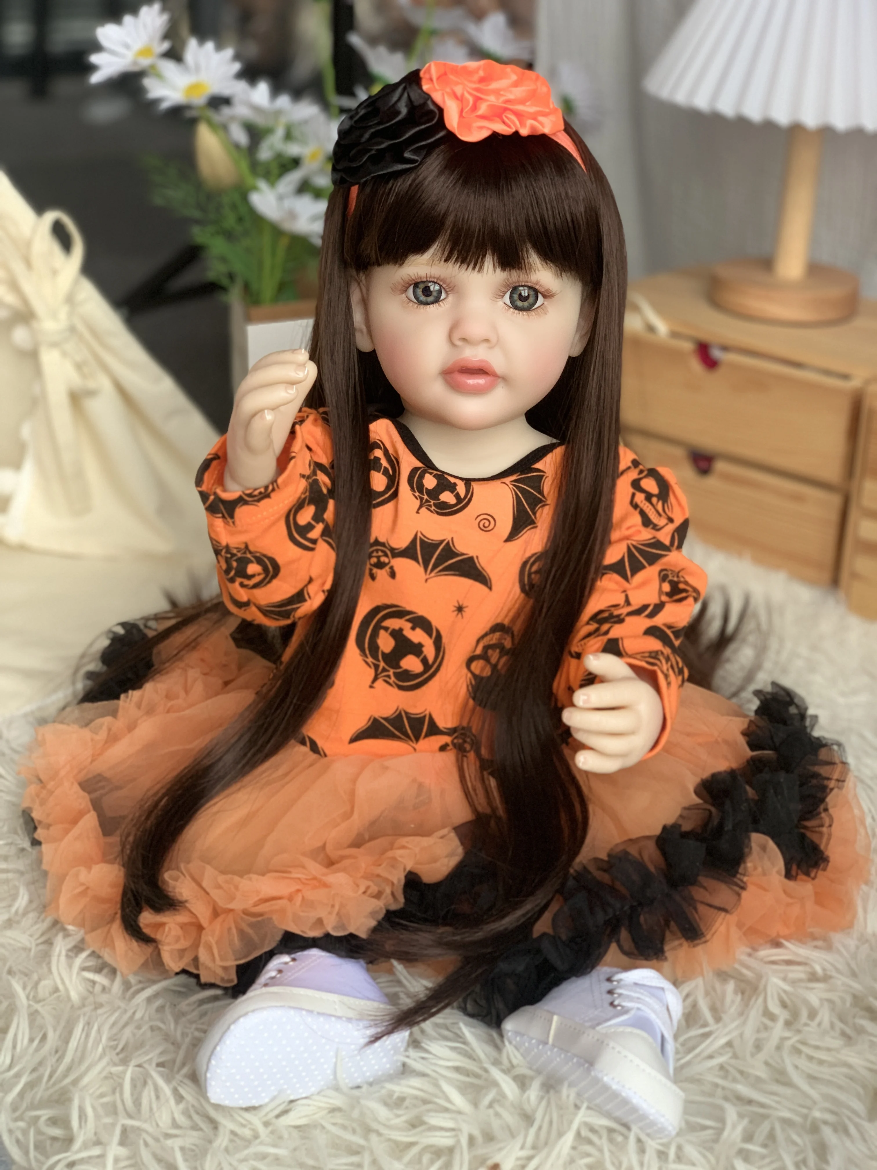 Sony Angel Big Porcelain 20cm Dress Toys Pou Elsa Life Sized Love Pee Drinking 3d Reborn Dolls Sillicon