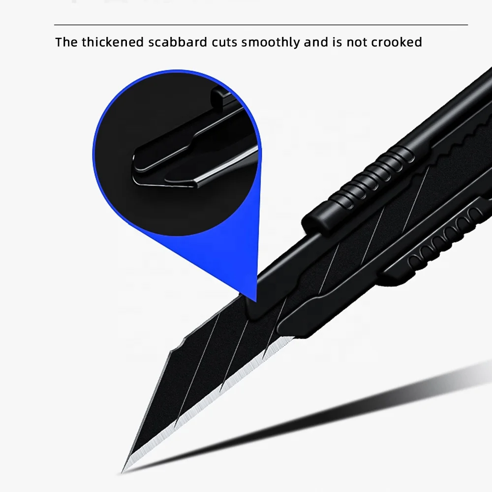 Leather foam cutting utility knife, 9mm blade with automatic locking, stable cutting, easy to use