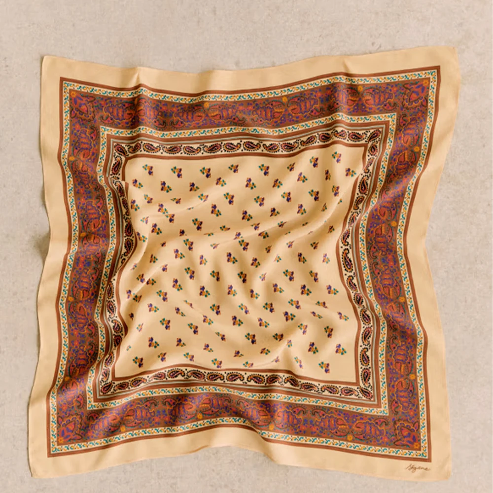 The Best Factory Vintage Scarf Ladies Hankies Cotton Handkerchief Custom Bandana Printing For Elegant