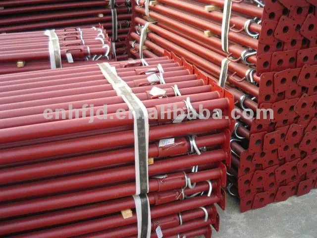 Powder Coated Steel Adjustable Shoring Props Heavy Duty Metal Scaffolding Acrow Jack Formwork Prop