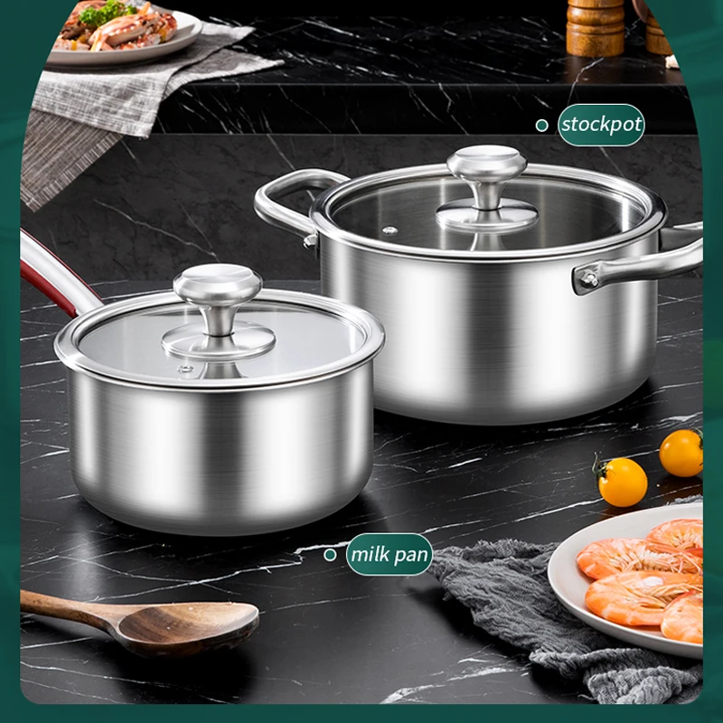Real material thickened 316 stainless steel soup pot durable to create a new way of health