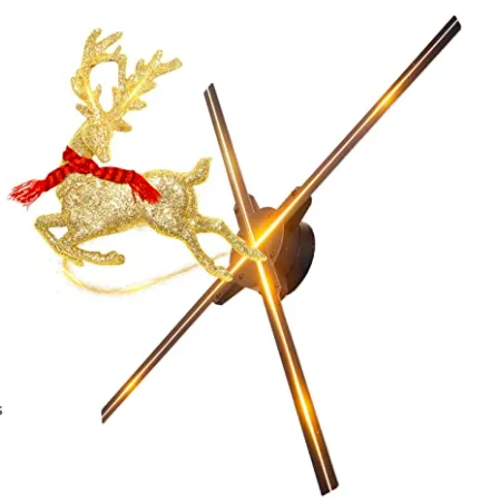 High resolution 65cm 3d hologram fan advertising led holographic fan