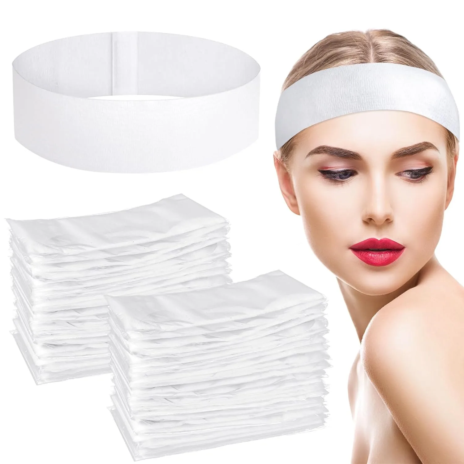Disposable Multifunction Women Headbands Face Spa/Wash/Yoga/Makeup Adjustable Hairbands Hair Accessories