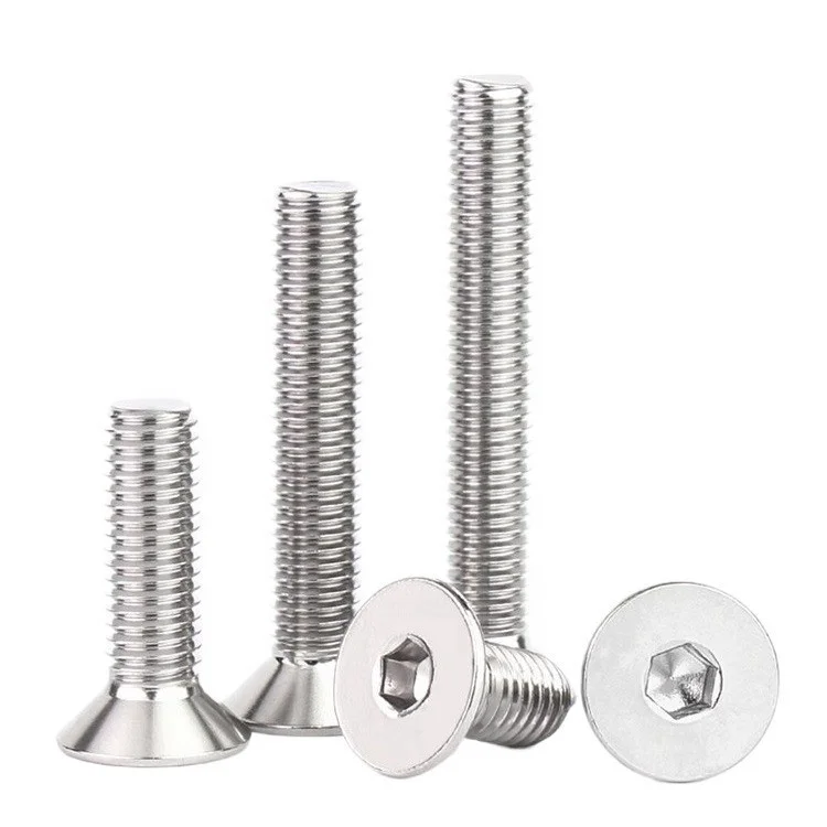 M2-M16 Stainless Steel hex socket Csk Head Machine Screw