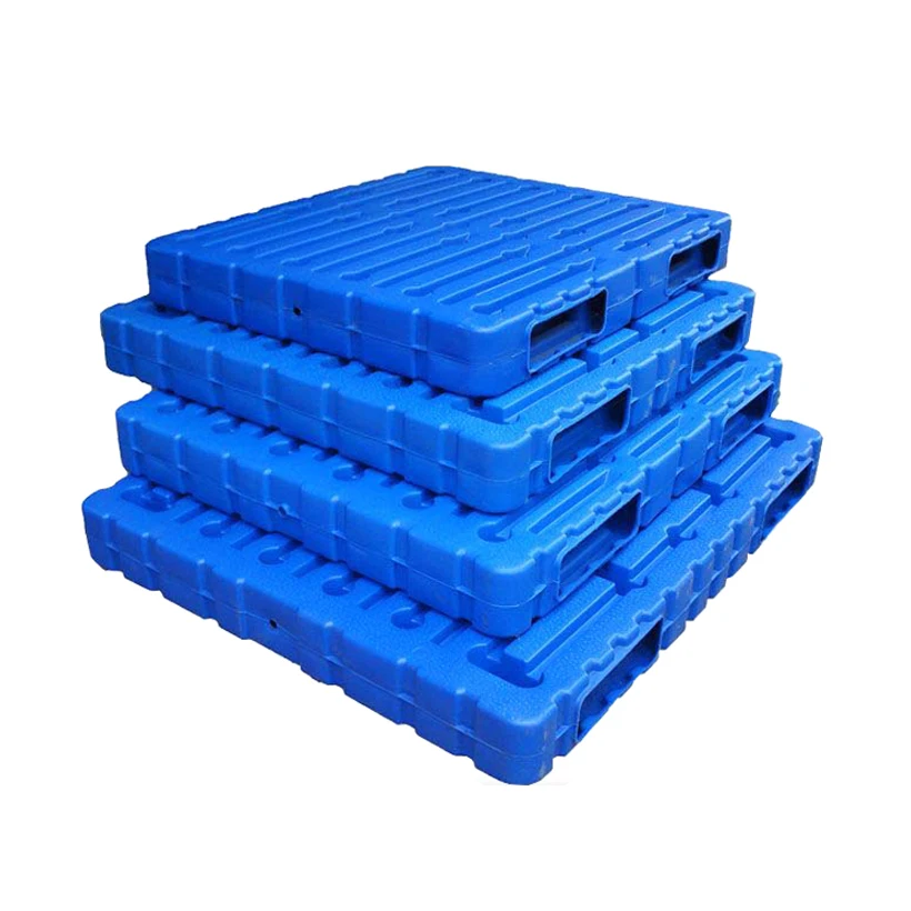 Сверхмощный многоразовые гранулы virgin HDPE твердый с плоским верхом закрытой палубе поддон из переработанного пластика 1200x800; Европейский