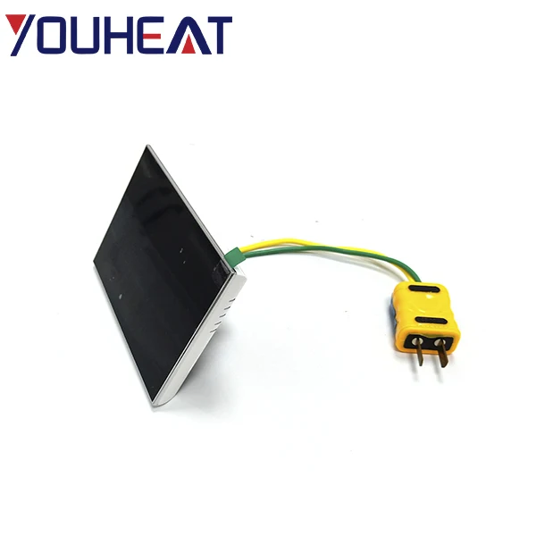 Black wifi touch screen thermostat smart electric heating temperature control