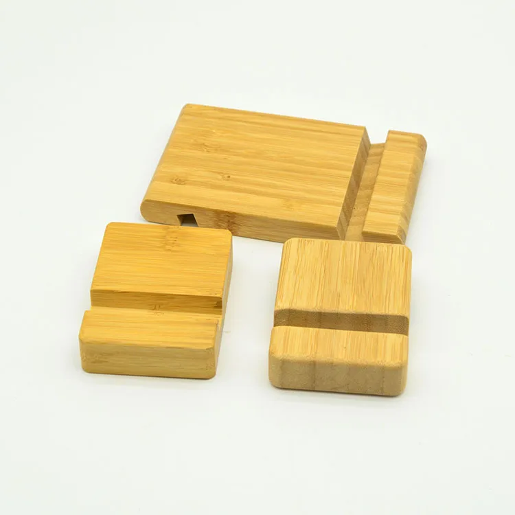 Solid wood phone holder Wooden smart phone stand Wooden cell phone display stand